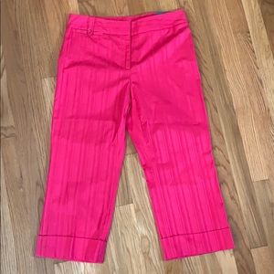 Ann Taylor Pink Straight-Leg Gramercy Fit Pants
